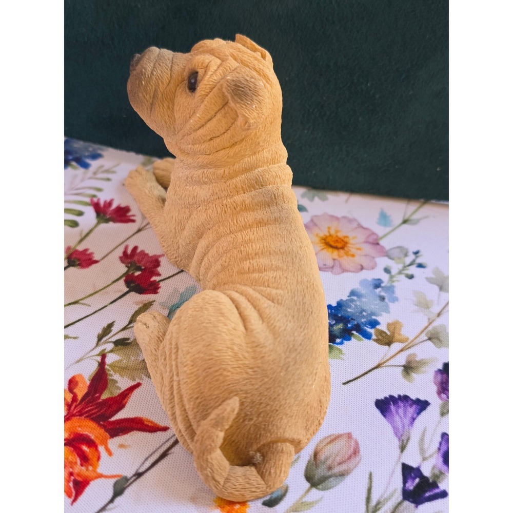 United Design Corp Shar-Pei Figurine Small Tan Fair 1982 Animal Classics Andre - Picture 2 of 8